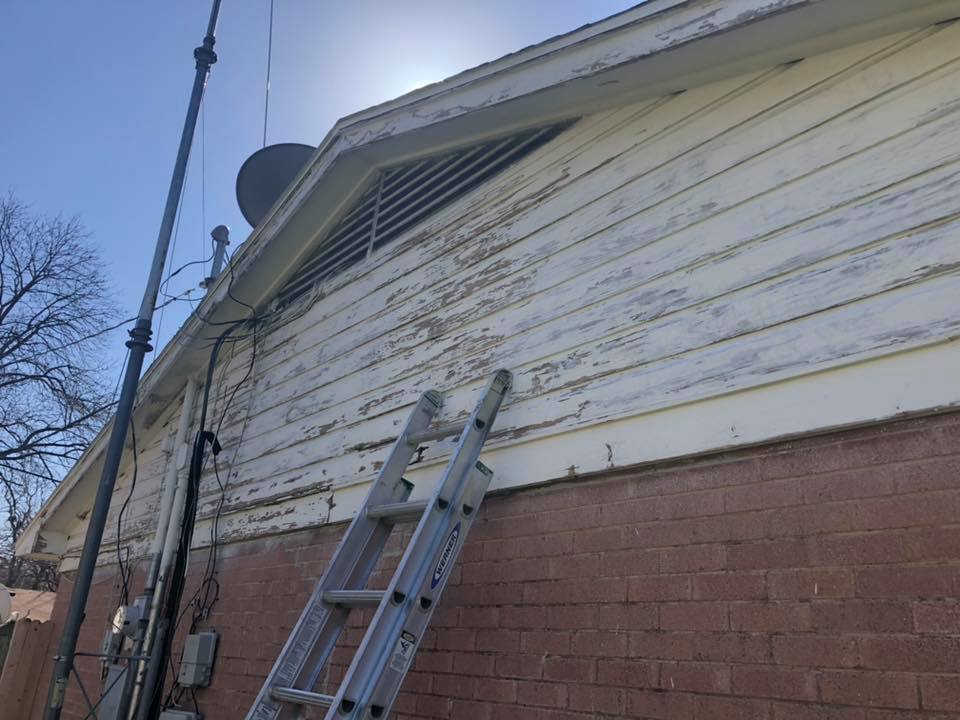 House Siding Painting Before